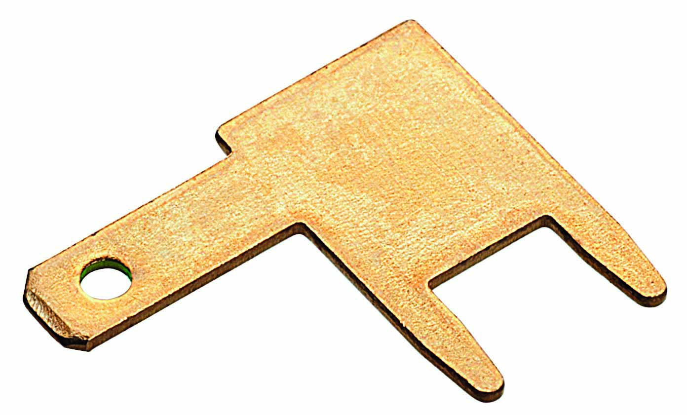  Platte Soldeer- Vlaksteker, 90gr. gehoekt, 2,8mm x 0,5mm 