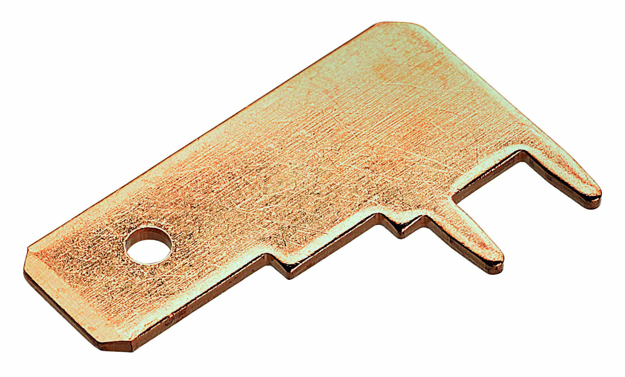  Platte Soldeer- Vlaksteker, 90gr. gehoekt, 6,3mm x 0,8mm 