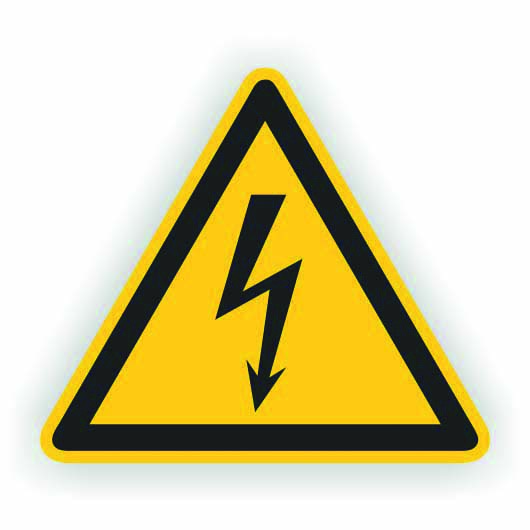 Foto of  Waarschuwingssymbool voor Elektrische Spanning 