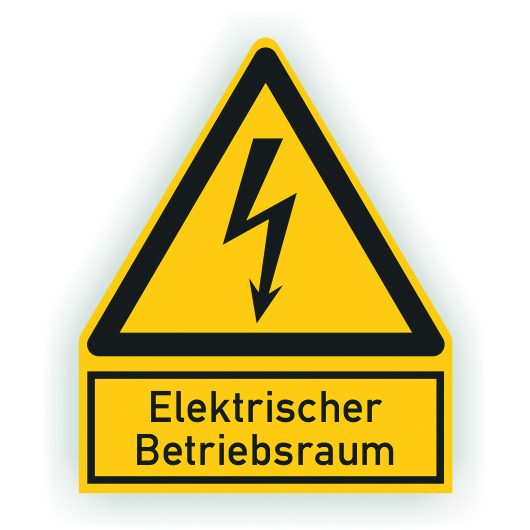 Foto of  Waarschuwingsbord "Elektrischer Betriebsraum" folie  