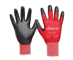  Werkhandschoenen Skinny Touch, grijs/rood, Maat 9/L 