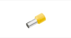  Geïsoleerde Adereindhuls, DIN 46228, 1mm², lengte 8mm, geel 