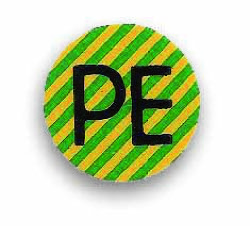  Adercodering PE, groen/geel 