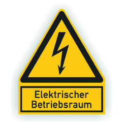  Waarschuwingsbord "Elektrischer Betriebsraum" kunststof 